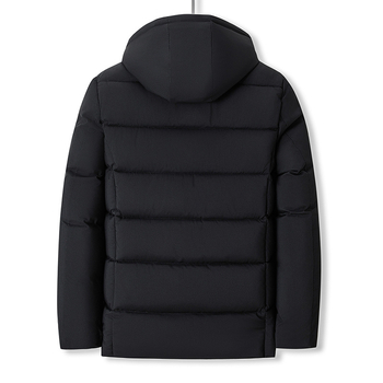 Χειμερινό επαγγελματικό ανδρικό παλτό με παχύ τοπ, ζεστό βαμβακερό μπουφάν 2024 για μπαμπά, μεσήλικες και ηλικιωμένους, αφαιρούμενη κουκούλα