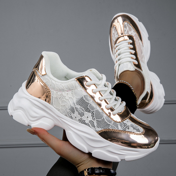 sneaker 2023 Νέα plus size Περπάτημα Αναπνέει Περπάτημα Casual Λευκά Παπούτσια Τρέξιμο Παπούτσια για μπαμπά All-match Niche