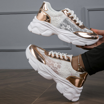 sneaker 2023 Νέα plus size Περπάτημα Αναπνέει Περπάτημα Casual Λευκά Παπούτσια Τρέξιμο Παπούτσια για μπαμπά All-match Niche