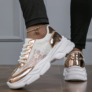 sneaker 2023 Νέα plus size Περπάτημα Αναπνέει Περπάτημα Casual Λευκά Παπούτσια Τρέξιμο Παπούτσια για μπαμπά All-match Niche