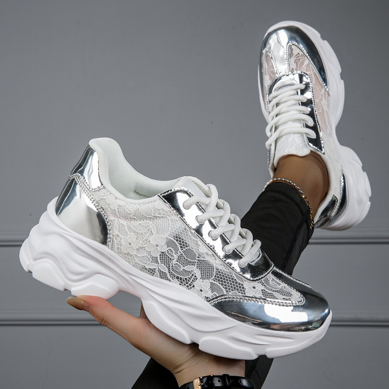 Pantofi sport 2023, mărime mare, pantofi de mers respirabili, pantofi de alergare albi, pantofi de tată, nișă all-match