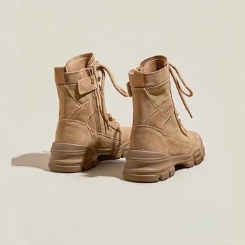Cizme de damă 2025 noi în aer liber pentru drumeții și alpinism pantofi de călătorie cizme de deșert de vară cu talpă groasă de lucru cizme scurte