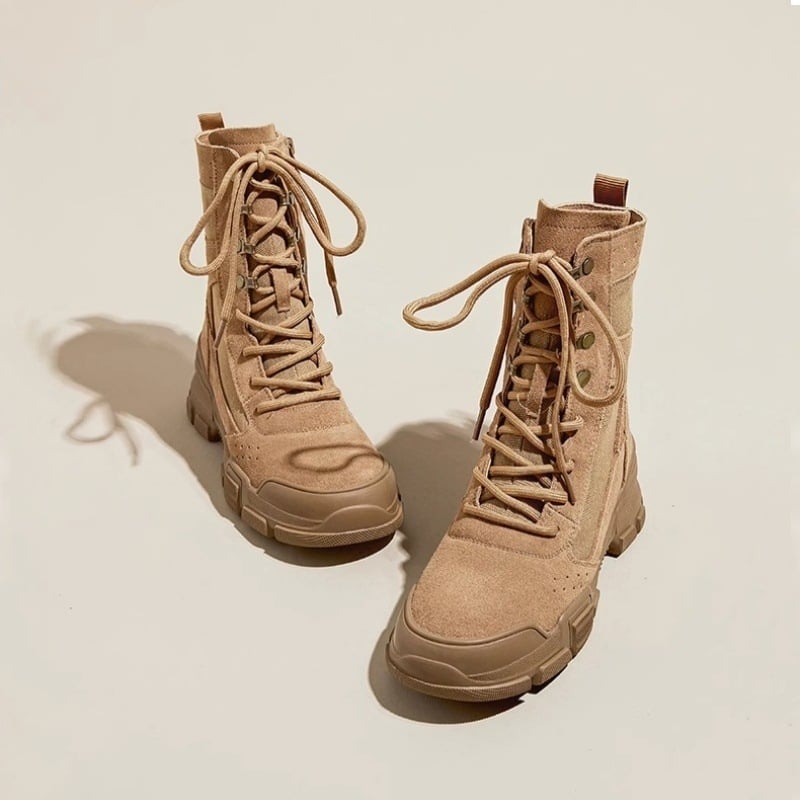 Čizme Ženske nove cipele za planinarenje i planinarenje iz 2025. Putne pustinjske čizme Ljetne kratke radne čizme s debelim potplatom