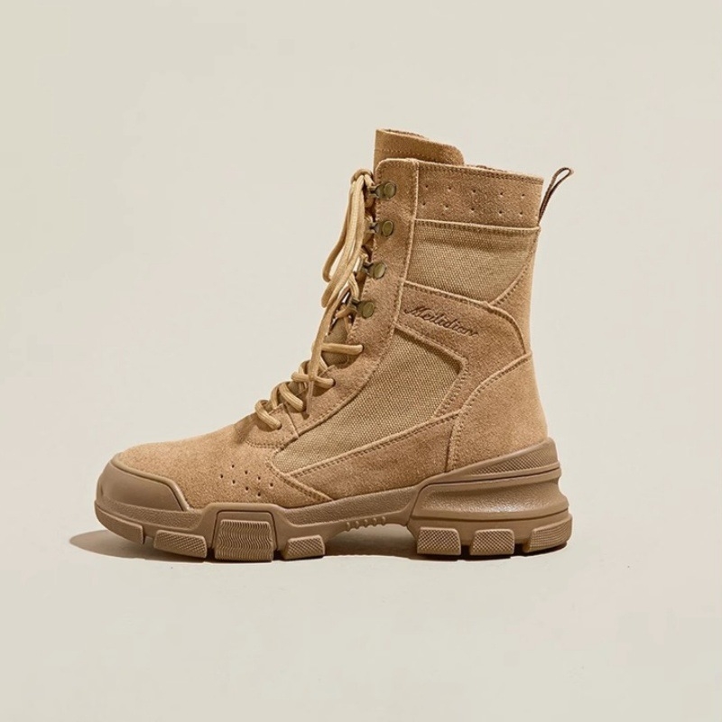 Cizme de damă 2025 noi în aer liber pentru drumeții și alpinism pantofi de călătorie cizme de deșert de vară cu talpă groasă de lucru cizme scurte