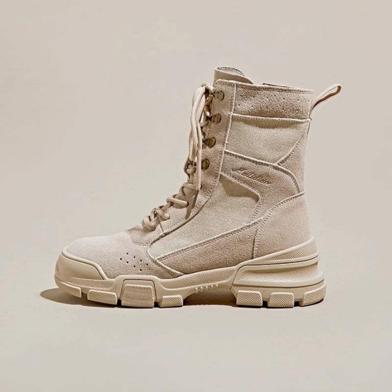 Cizme de damă 2025 noi în aer liber pentru drumeții și alpinism pantofi de călătorie cizme de deșert de vară cu talpă groasă de lucru cizme scurte