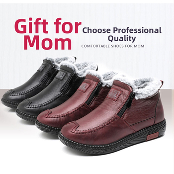 2023 m. nauji žieminiai medvilniniai batai vidutinio ir pagyvenusio amžiaus motinoms, neslystantys minkšto pado batai pagyvenusiems žmonėms, sustorinti ir aksominiai šilti sniego batai moterims