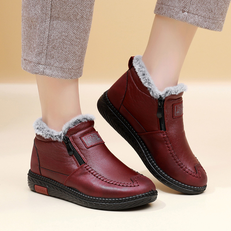 2023 m. nauji žieminiai medvilniniai batai vidutinio ir pagyvenusio amžiaus motinoms, neslystantys minkšto pado batai pagyvenusiems žmonėms, sustorinti ir aksominiai šilti sniego batai moterims