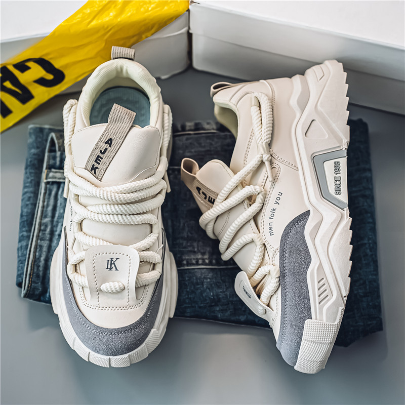 Proljeće 2025. Nove tenisice za muškarce u korejskom stilu, moderne prozračne visoke cipele Torre, ležerne tenisice za trčanje, univerzalne moderne cipele