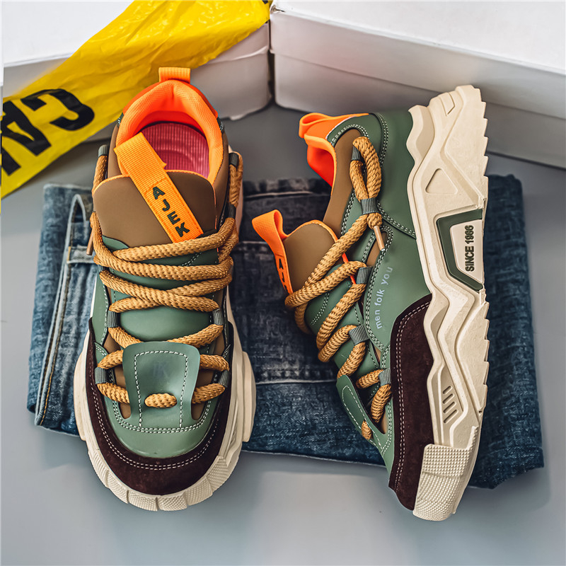 Proljeće 2025. Nove tenisice za muškarce u korejskom stilu, moderne prozračne visoke cipele Torre, ležerne tenisice za trčanje, univerzalne moderne cipele