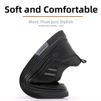 Ανδρικά Παπούτσια Άνοιξη και Καλοκαίρι 2025 Νέα Κορεάτικα Στυλ Μοντέρνα Γνήσια Δερμάτινα Casual Sneakers Ανδρικά Μαλακό Δέρμα με Μαλακή Σόλα Αθλητικά Δερμάτινα Παπούτσια για Άνδρες