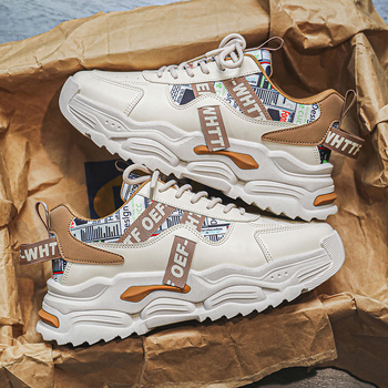 Ανδρικά παπούτσια μάρκας Tide 2025 νέα ανοιξιάτικα και φθινοπωρινά αθλητικά παπούτσια για τρέξιμο για νέους, μοντέρνα παπούτσια Joker με χοντρή σόλα και αυξημένα μπαμπά Tide