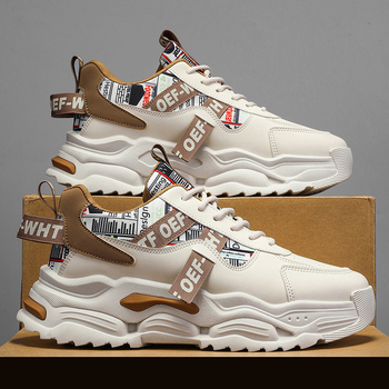 Ανδρικά παπούτσια μάρκας Tide 2025 νέα ανοιξιάτικα και φθινοπωρινά αθλητικά παπούτσια για τρέξιμο για νέους, μοντέρνα παπούτσια Joker με χοντρή σόλα και αυξημένα μπαμπά Tide