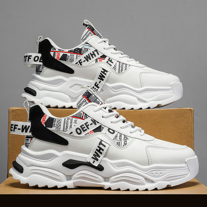 Tide márkájú férfi cipők 2025 új tavaszi és őszi futócipő ifjúsági divatos Joker vastag talpú, megnövelt apa Tide cipő