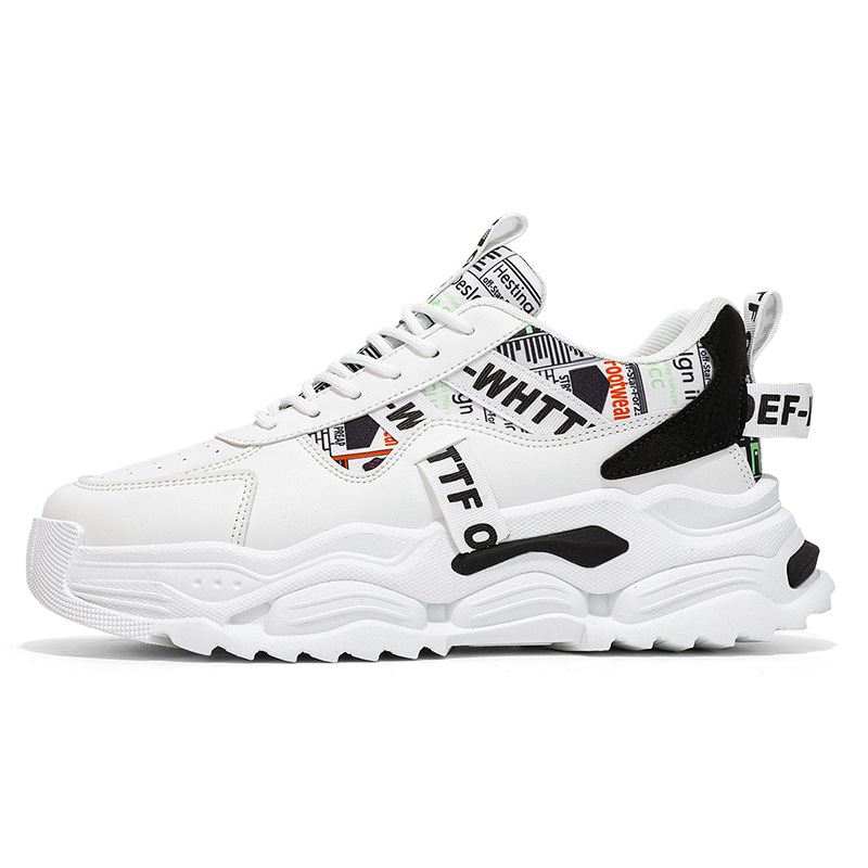 Tide márkájú férfi cipők 2025 új tavaszi és őszi futócipő ifjúsági divatos Joker vastag talpú, megnövelt apa Tide cipő