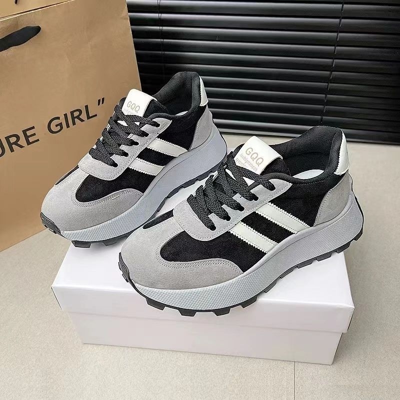 Pantofi de antrenament germani pentru femei 2024 primăvara și toamna noi pantofi cu platformă talpă groasă pantofi waffles pantofi Forrest Gump pantofi sport casual all-match Torre pantofi