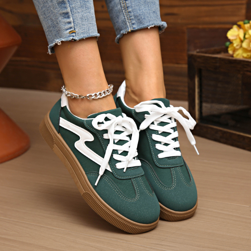 Pantofi sport germani cu talpă de cauciuc pentru femei, mărime mare, 2025, noi, casual, versatile, la modă