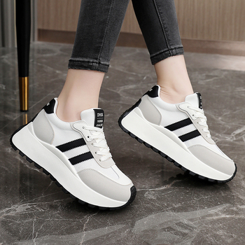 BN007 Nauji moteriški kelioniniai batai 2024 m. pavasario ir vasaros padidinto baltumo batai, universalūs, kvėpuojantys, storapadžiai, atsparūs dilimui „Torre“ batai