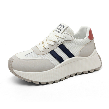 BN007 Nauji moteriški kelioniniai batai 2024 m. pavasario ir vasaros padidinto baltumo batai, universalūs, kvėpuojantys, storapadžiai, atsparūs dilimui „Torre“ batai