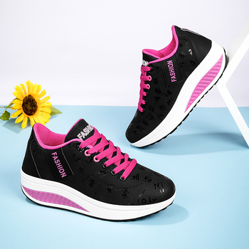 Pantofi sport pentru femei, pantofi sport cu talpă groasă, model nou, model 2025, pentru primăvară și toamnă, din piele, pentru mame, pantofi sport casual