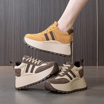 Pantofi Forrest Gump măriți 20246CM toamnă-iarnă pentru agrement, antiderapanți, ultra ușori, Ankora, explozii roșii, sport, pantofi Torre, cu vârf înalt