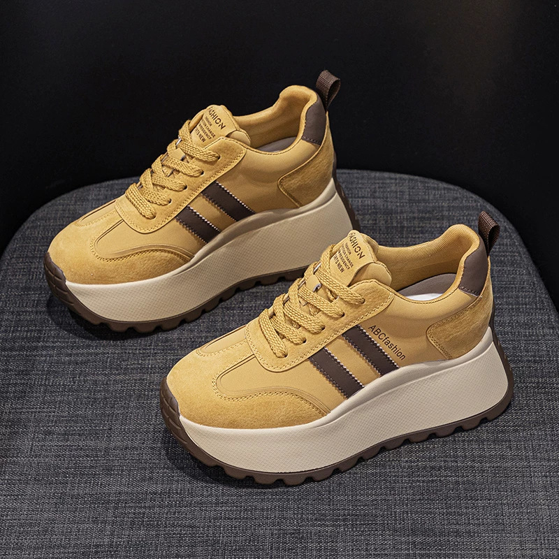 Pantofi Forrest Gump măriți 20246CM toamnă-iarnă pentru agrement, antiderapanți, ultra ușori, Ankora, explozii roșii, sport, pantofi Torre, cu vârf înalt