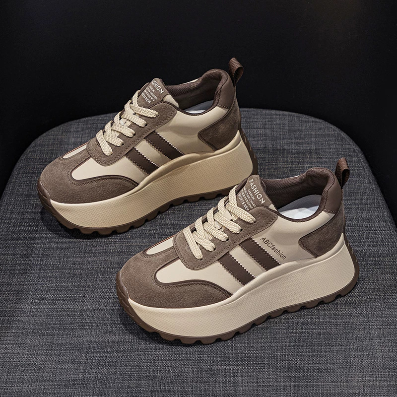 Pantofi Forrest Gump măriți 20246CM toamnă-iarnă pentru agrement, antiderapanți, ultra ușori, Ankora, explozii roșii, sport, pantofi Torre, cu vârf înalt