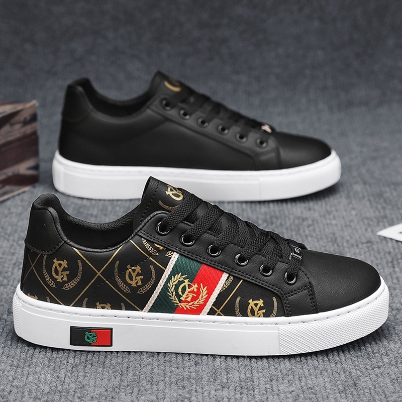 Vīriešu pavasara apavi 2025. gadā Jauni ādas paneļu apavi Studentu nišas korejiešu stila moderni apavi Vīriešu sporta ikdienas apavi Visas spēles