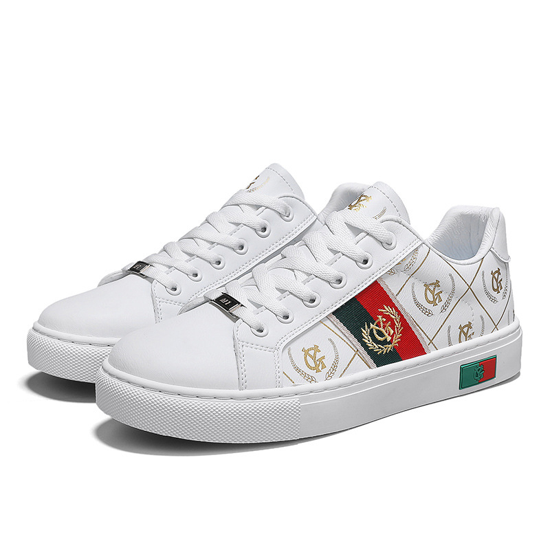 Vīriešu pavasara apavi 2025. gadā Jauni ādas paneļu apavi Studentu nišas korejiešu stila moderni apavi Vīriešu sporta ikdienas apavi Visas spēles