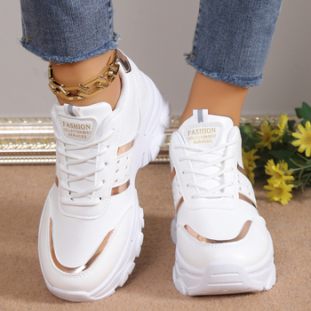 Γυναικεία Παπούτσια Torre Plus Size 2024 Άνοιξη και Φθινόπωρο Νέα, Χονδρική, Ψηλόμεσα, Αθλητικά, Γυναικεία Παπούτσια