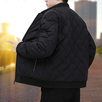 Ανδρικό μπουφάν με βαμβακερή επένδυση και χειμερινό παλτό fertilizer, ζεστό, casual ανδρικό μπουφάν με βαμβακερή επένδυση, ανδρικό μπουφάν με γιακά με όρθιο γιακά, χειμερινό παλτό με βαμβακερή επένδυση