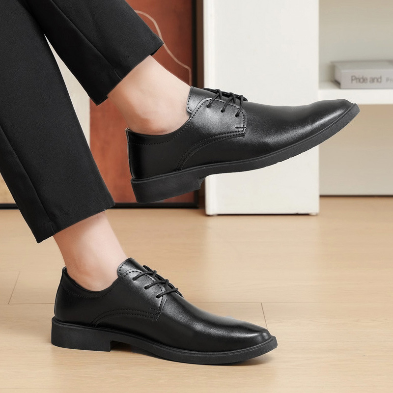 Pantofi sport din piele pentru bărbați, de vară, cu vârf ascuțit, model nou, respirabil, model nou