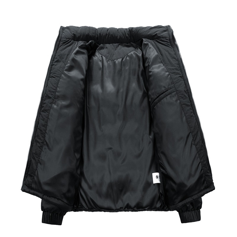 Pamučna odjeća Muška zimska nova američka jednobojna labava ležerna kapa s odvojivim vjetrootpornim toplim pamučnim kaputom