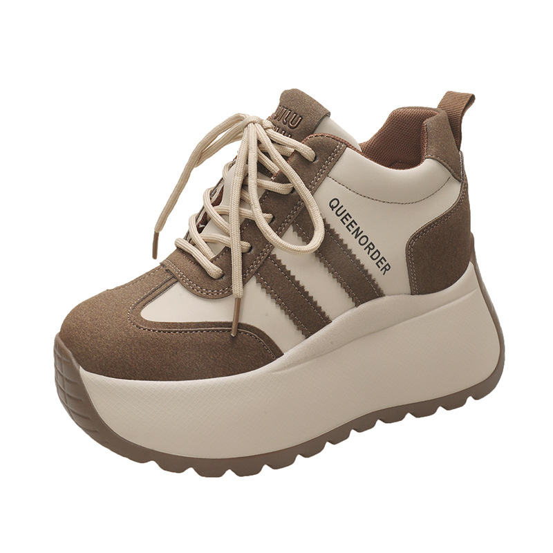 Tenisice za povećanje visine u korejskom stilu 2025. Novi model za sitne osobe, svestrane retro platforme s debelim potplatom za ležerne sportske cipele