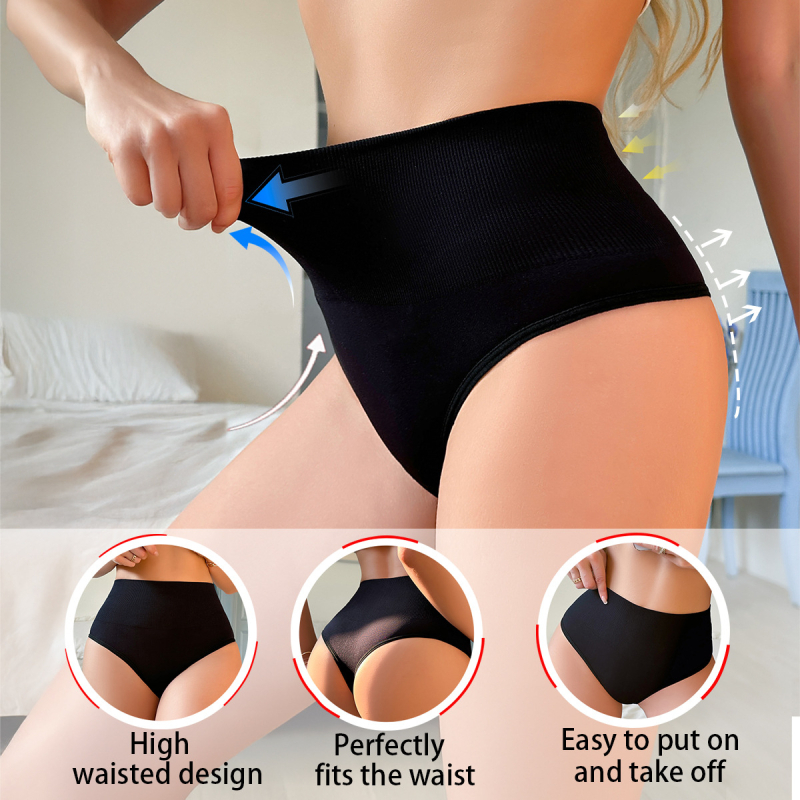 Euroopa ja Ameerika piiriülese kaubanduse kõrge vöökohaga kõhu kontrollimise püksid, vöökohta vormivad aluspüksid, puusa tõstvad naiste aluspesu, õmblusteta puusa tõstvad aluspüksid