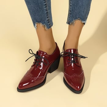 Mocasini eleganti negri pentru femei, stil Oxford clasic, cu model transfrontalier, noi, europene și americane
