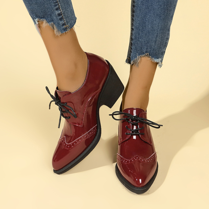 Mocasini eleganti negri pentru femei, stil Oxford clasic, cu model transfrontalier, noi, europene și americane