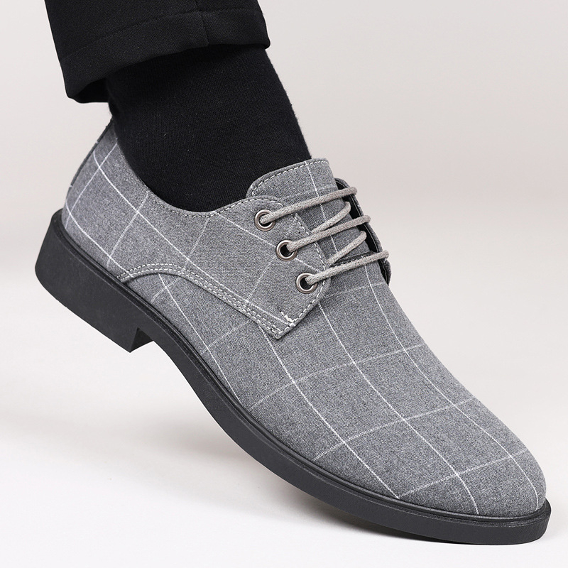 Pantofi din piele de afaceri formali, pantofi pentru bărbați, pantofi de vară respirabili pentru tineret, stil coreean, casual britanic, pantofi din piele transfrontalieri