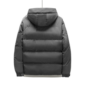 Ρούχα με επένδυση από βαμβάκι για άνδρες, χειμερινά, νεανικά, ζεστά, παλτό με κουκούλα, μπλουζάκι, παλτό με επένδυση από βαμβάκι, χειμερινή μόδα