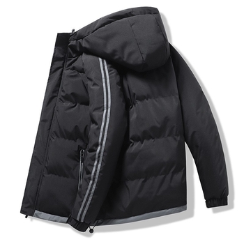 Ρούχα με επένδυση από βαμβάκι για άνδρες, χειμερινά, νεανικά, ζεστά, παλτό με κουκούλα, μπλουζάκι, παλτό με επένδυση από βαμβάκι, χειμερινή μόδα