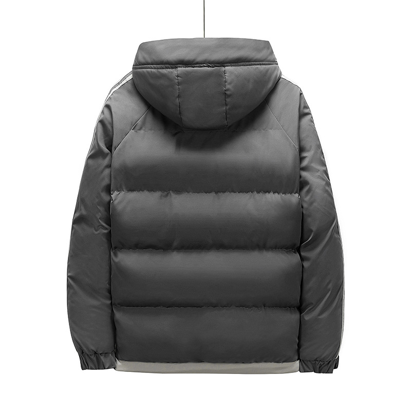 Men's Fashion Fashion Toamnă iarna caldă cu glugă îngroșată din bumbac căptușit haine de pluș îngroșate haine de pluș pentru bărbați