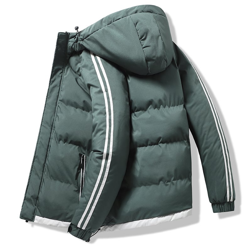 Men's Fashion Fashion Toamnă iarna caldă cu glugă îngroșată din bumbac căptușit haine de pluș îngroșate haine de pluș pentru bărbați