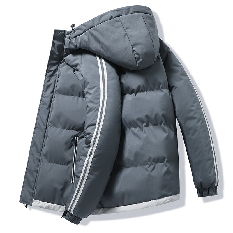 Men's Fashion Fashion Toamnă iarna caldă cu glugă îngroșată din bumbac căptușit haine de pluș îngroșate haine de pluș pentru bărbați