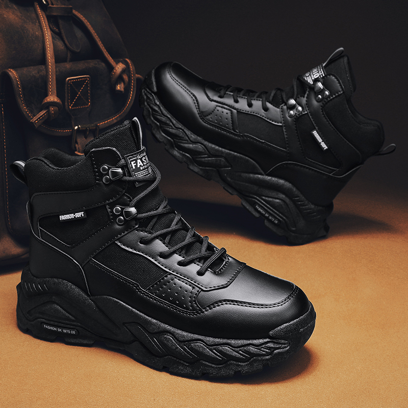 Rudeniniai Martino vyriški aukštakulniai 2023 m. nauji dykumos britiško stiliaus vyriški batai, vyriški retro stiliaus aulinukai su įrankiais