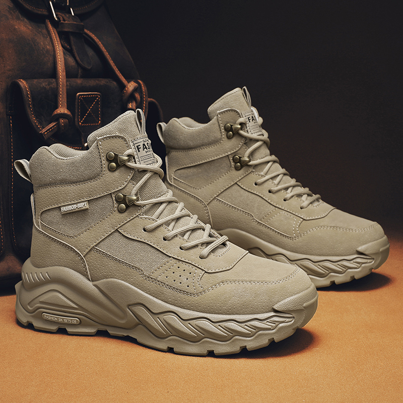 Rudeniniai Martino vyriški aukštakulniai 2023 m. nauji dykumos britiško stiliaus vyriški batai, vyriški retro stiliaus aulinukai su įrankiais