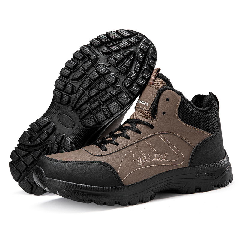 Muške cipele većih veličina za jesen i zimu, nove ležerne tenisice s flis podstavom, lagane vanjske tenisice za trčanje, korejske modne muške cipele