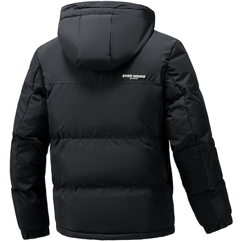 Υψηλής ποιότητας χειμερινό βαμβακερό μπουφάν με κουκούλα για άνδρες, κοντό, καθημερινό παλτό από παχύ βαμβάκι, ζεστά πανωφόρια, μοντέρνα ανδρικά βαμβακερά ρούχα