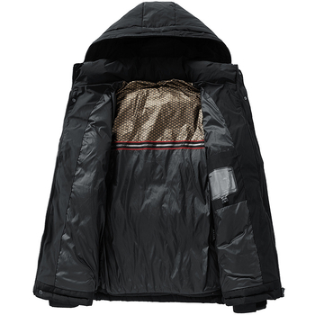 Υψηλής ποιότητας χειμερινό βαμβακερό μπουφάν με κουκούλα για άνδρες, κοντό, καθημερινό παλτό από παχύ βαμβάκι, ζεστά πανωφόρια, μοντέρνα ανδρικά βαμβακερά ρούχα