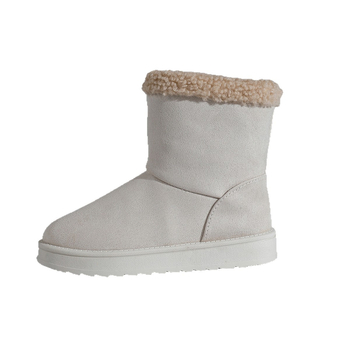 Wish Export Δημοφιλείς χειμερινές μπότες μεγάλου μεγέθους για γυναίκες μέχρι τη μέση της γάμπας, ευρωπαϊκά και αμερικανικά παπούτσια δύο τεμαχίων από μαλλί αρνιού, ζεστές μπότες χιονιού για γυναίκες