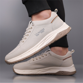 Para Shoes Ανδρικά Παπούτσια 2025 Νέα Δερμάτινα Παπούτσια Πρώτης Επίστρωσης με Χοντρές Σόλες, Αντιολισθητικά Αθλητικά Παπούτσια, Ανδρικά Casual Δερμάτινα Παπούτσια