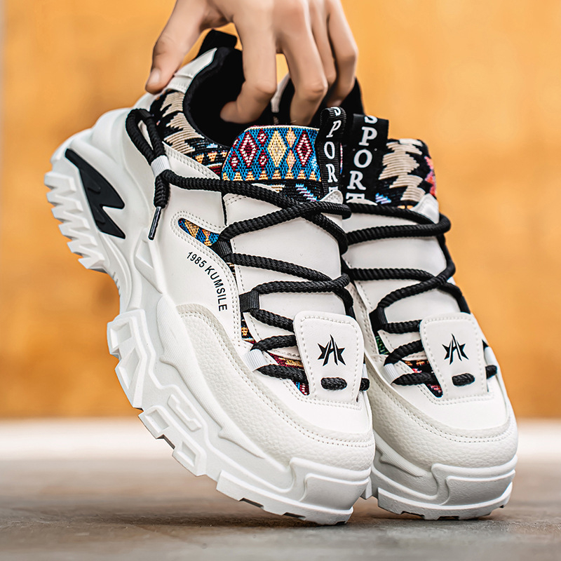 Pantofi sport pentru bărbați, pantofi sport cu talpă groasă, pantofi la modă, pentru adolescenți, primăvara 2025, pantofi de alergare casual pentru bărbați, pantofi la modă Torre, cu talpă groasă și creștere în înălțime